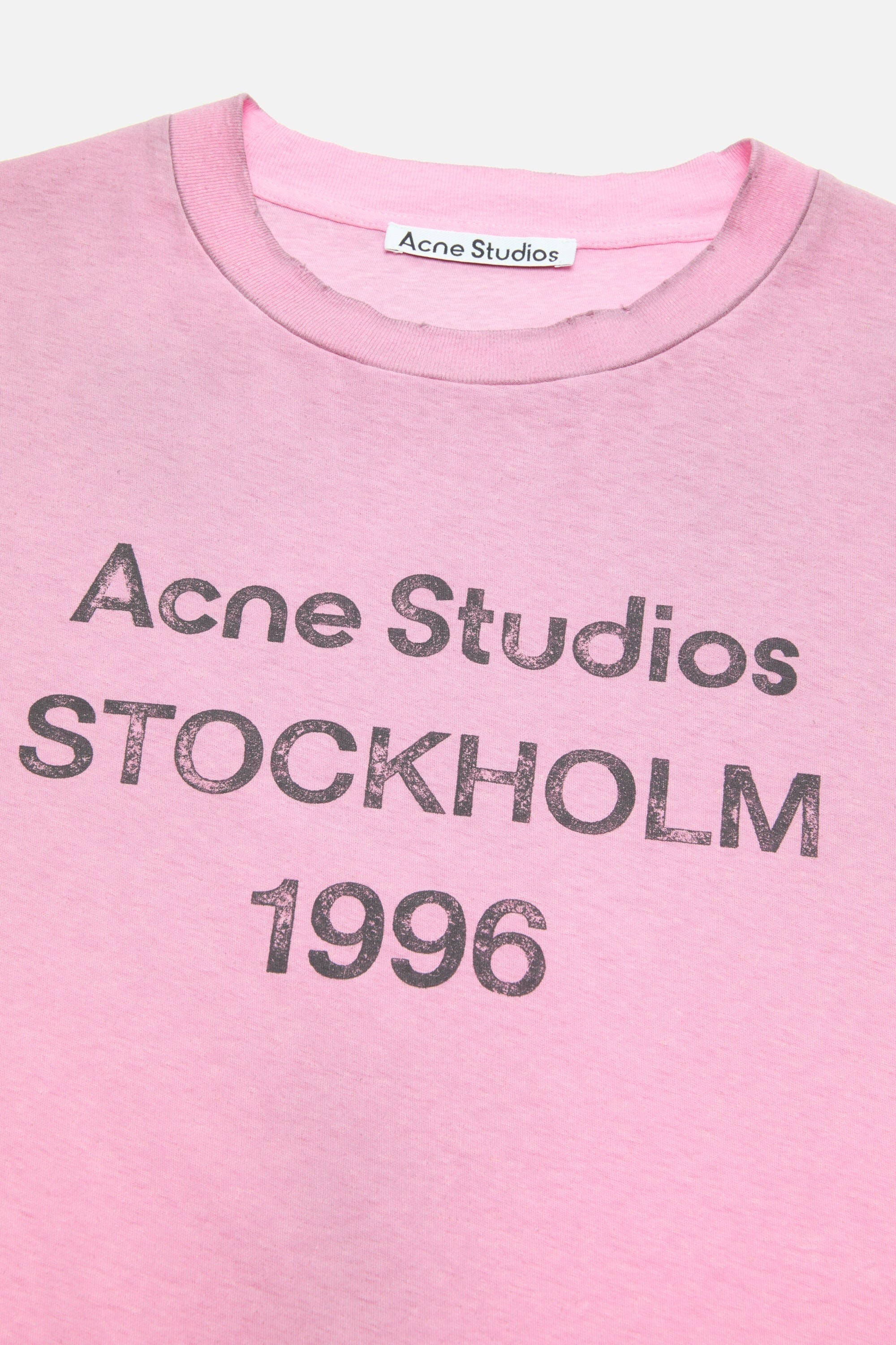 Acne Studios - T-Shirt Sprayed Logo – Rose Bonbon