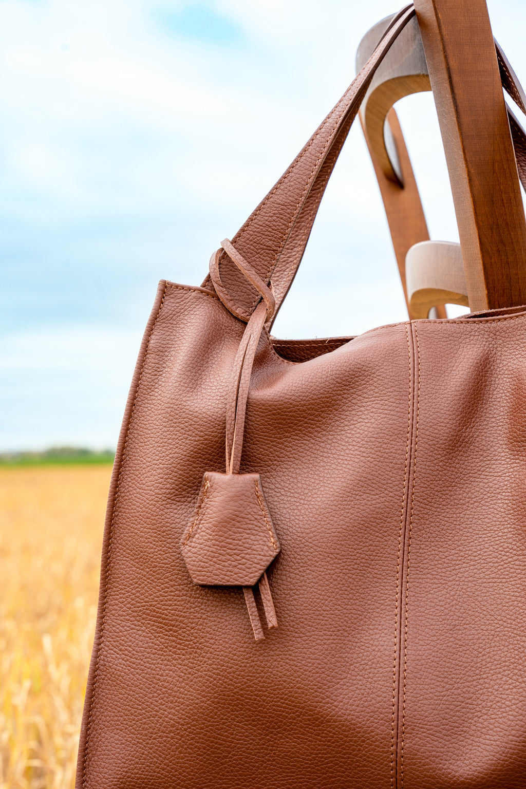 Bolso De Mano Maxi Agathe - Chocolate