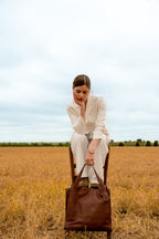 Bolso De Mano Maxi Agathe - Chocolate