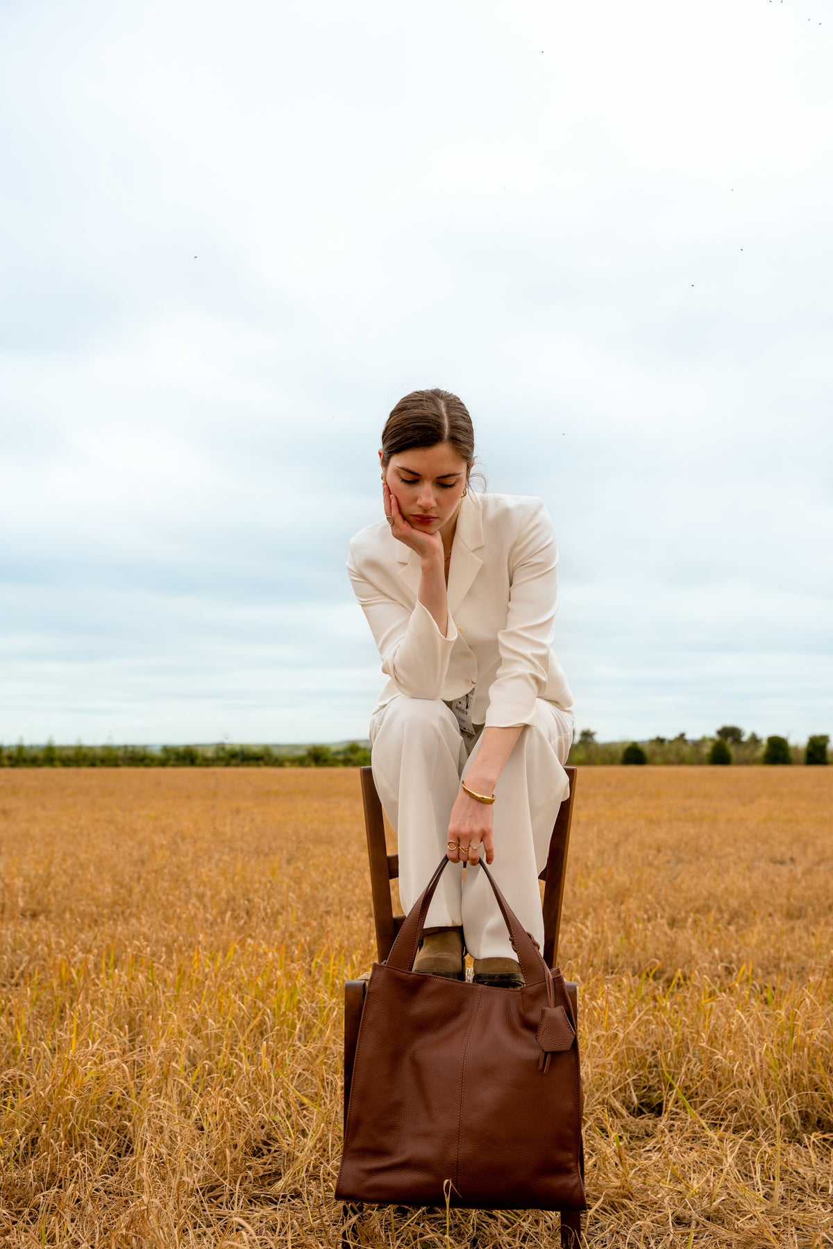 Bolso De Mano Maxi Agathe - Chocolate