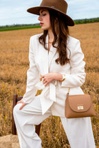Zia Shoulder Bag - Beige