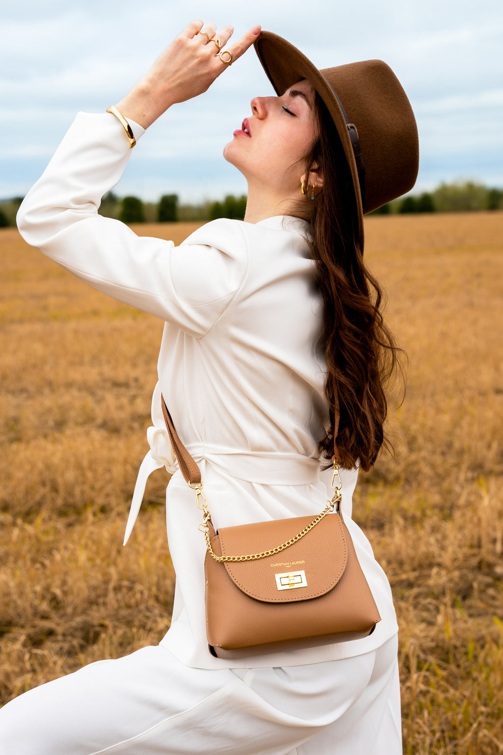 Zia Shoulder Bag - Beige