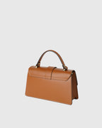 Katya Crossbody Bag - Camel + Off-White