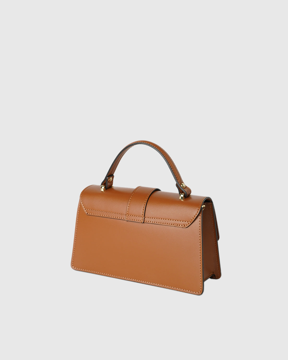 Katya Crossbody Bag - Camel + Off-White