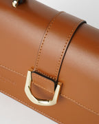 Katya Crossbody Bag - Camel + Off-White