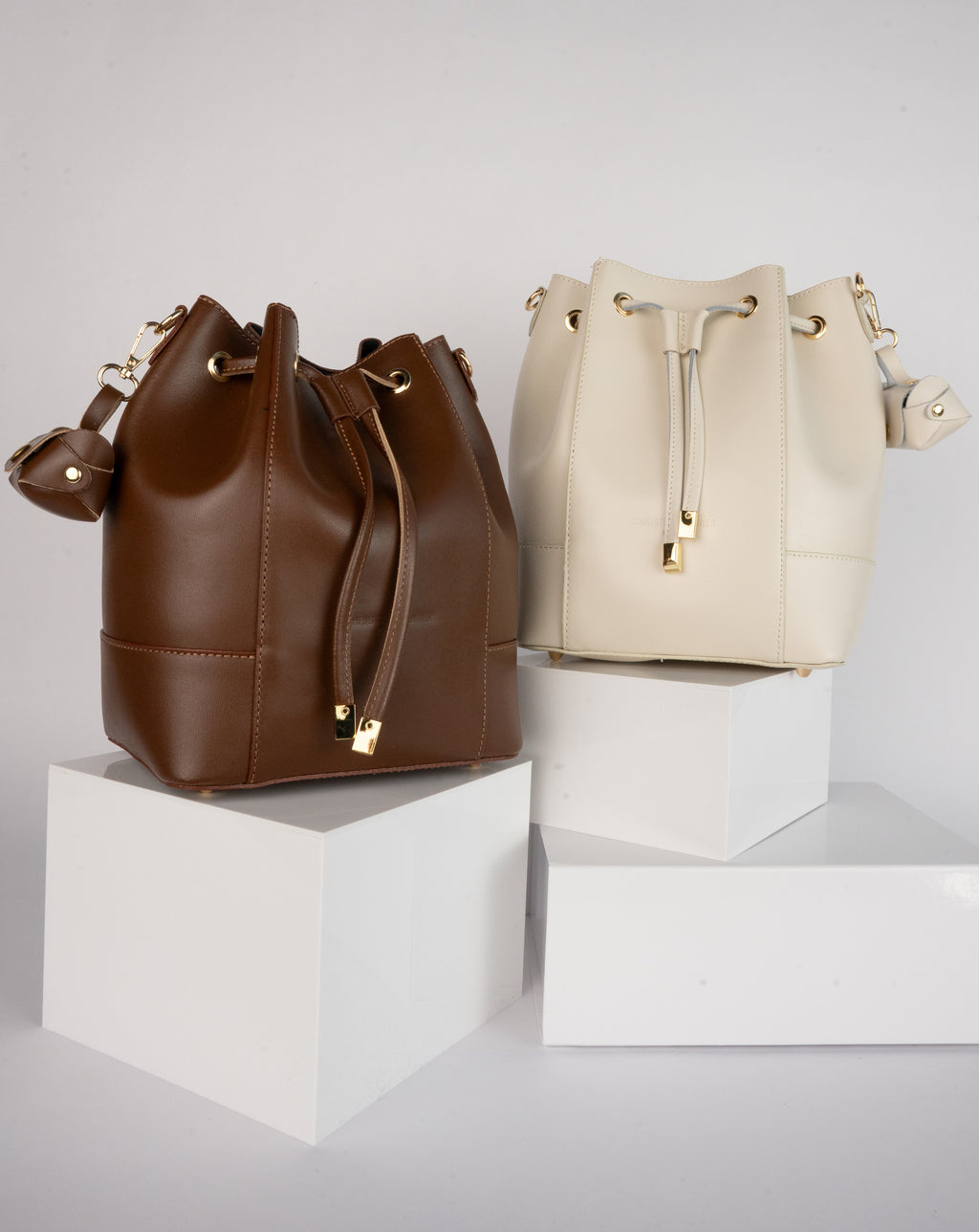 Liora Bucket Bag - Brown