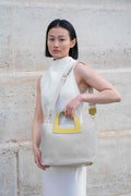 Bolso Bandolera Capri - Blanco Roto / Amarillo