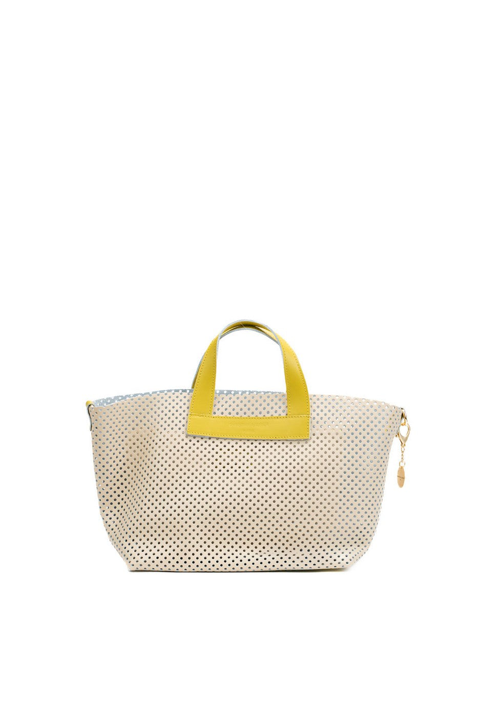 Bolso Bandolera Capri - Blanco Roto / Amarillo