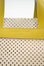 Bolso Bandolera Capri - Blanco Roto / Amarillo