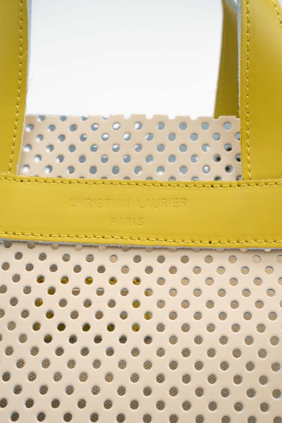 Bolso Bandolera Capri - Blanco Roto / Amarillo