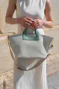 Bolso Bandolera Capri - Verde / Blanco Roto