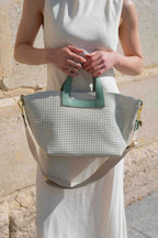 Bolso Bandolera Capri - Verde / Blanco Roto