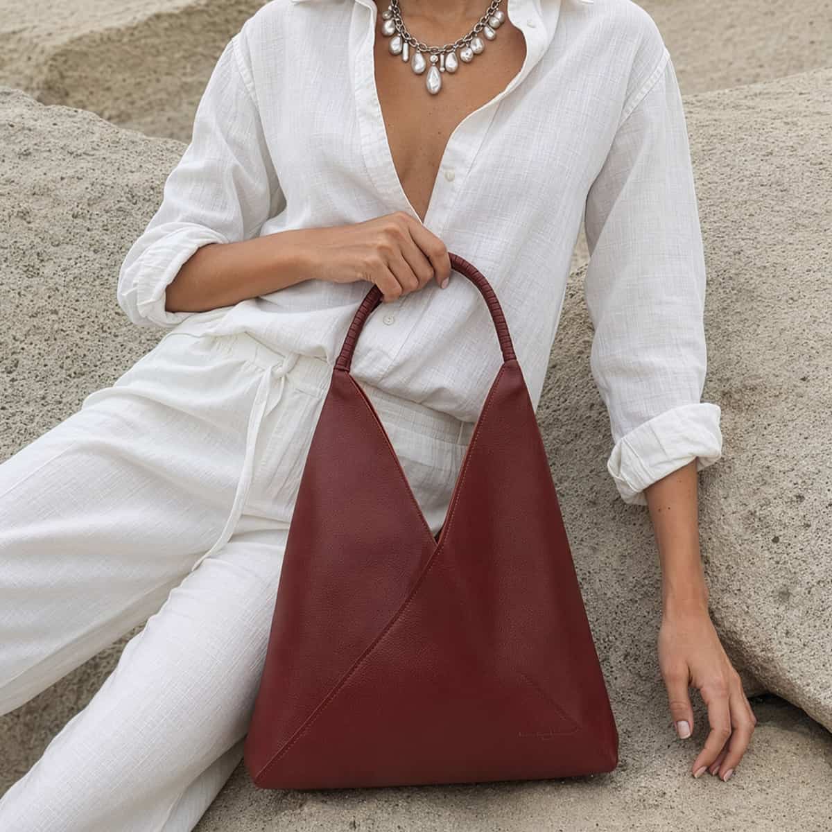 Celiah Shoulder Bag - Bordeaux