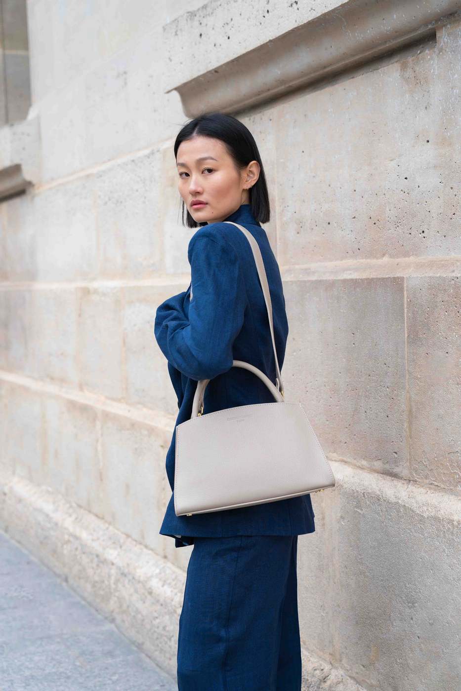Bolso Bandolera Horizon - Gris Claro