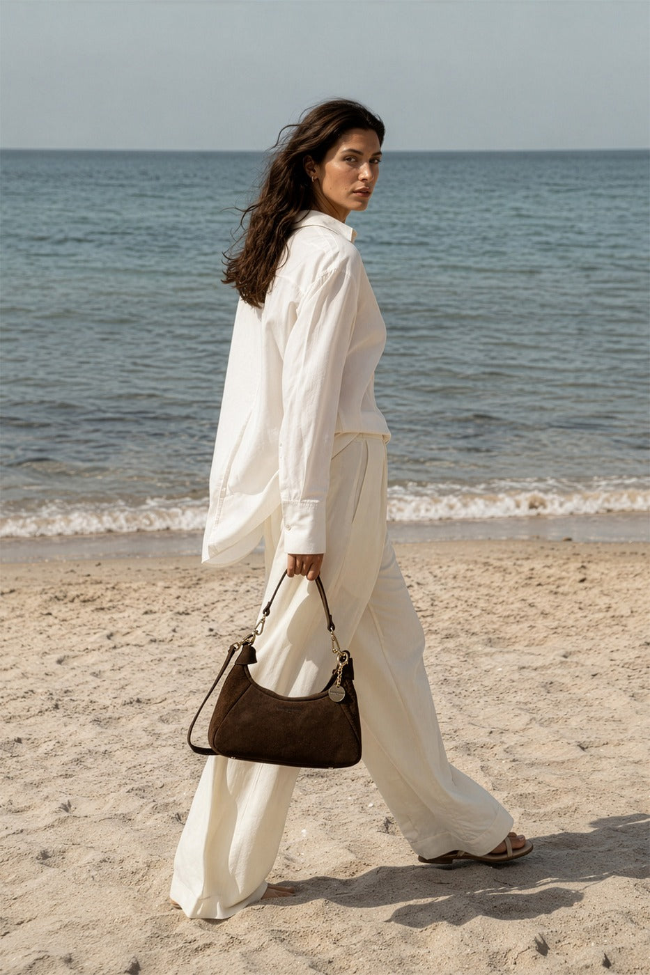 Sac Porte Epaule River - Moka