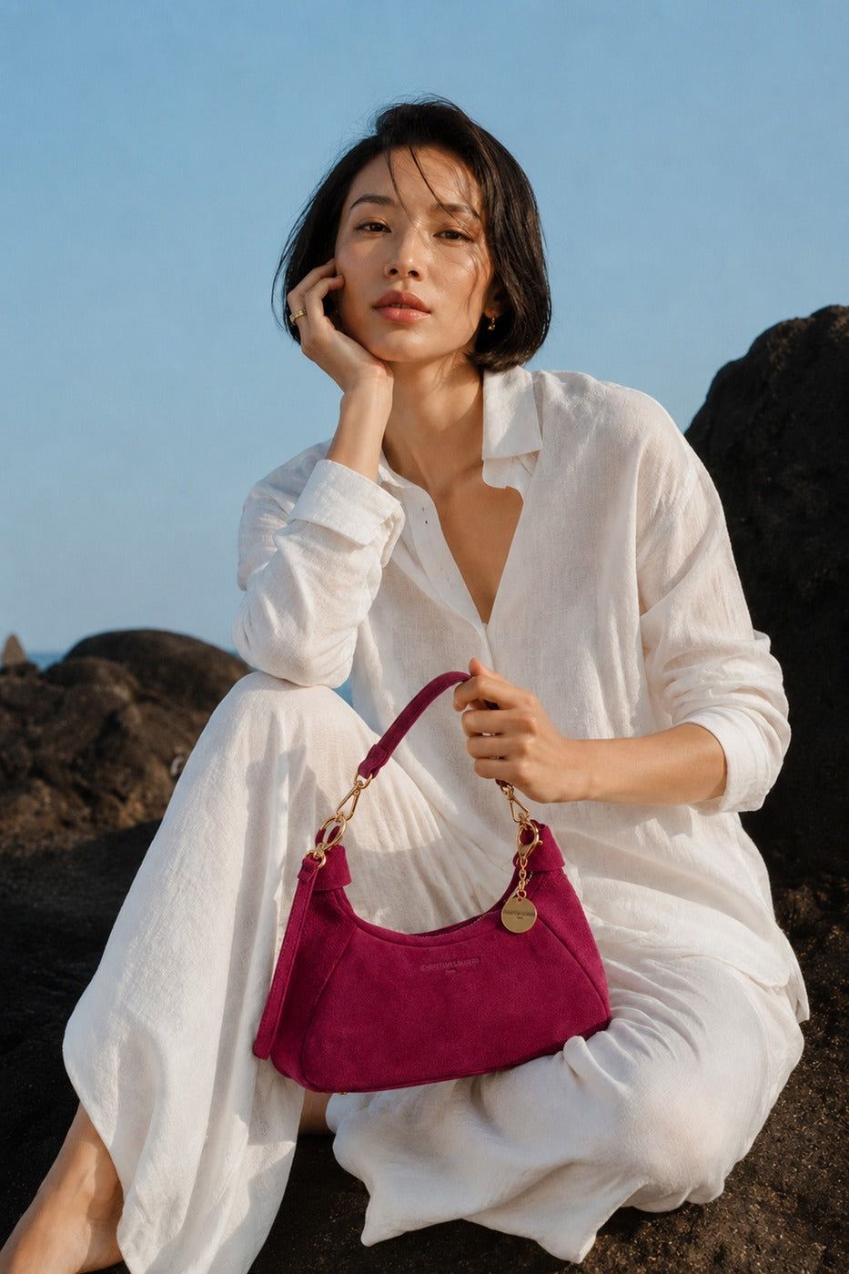 River Shoulder Bag - Fuchsia