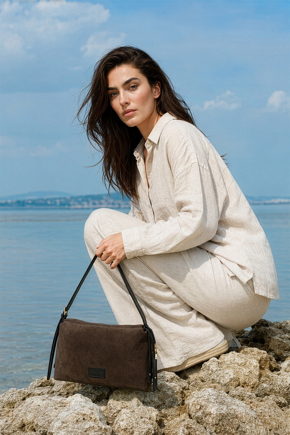 Bolso Bandolera Yrah - Moka