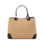 Armel Handbag - Beige and Black