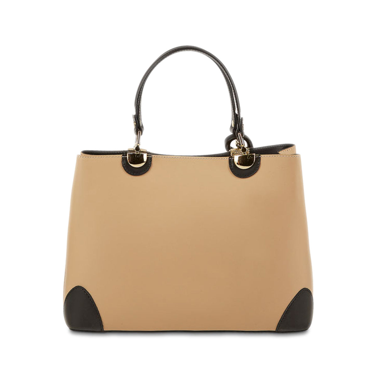 Armel Handbag - Beige and Black