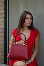 Kiara Handbag - Dark Red