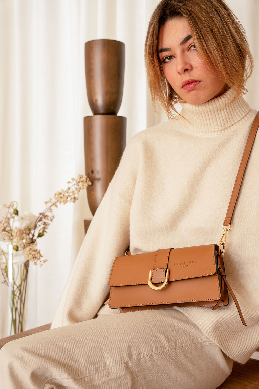 Sac Porté Épaule Hazel - Camel