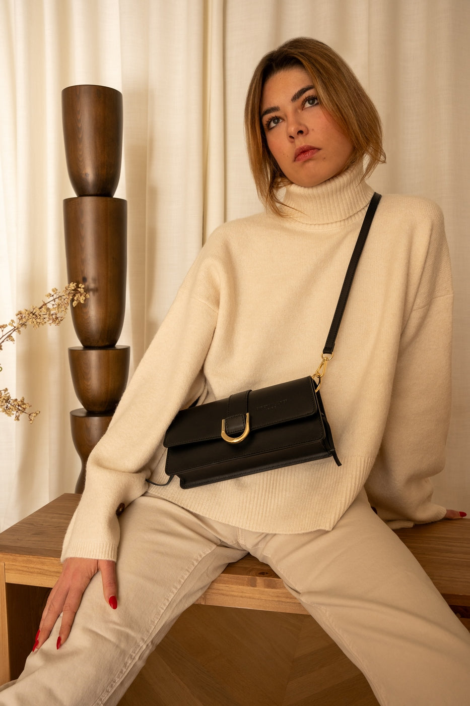 Sac Porté Épaule Hazel - Noir