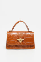 Sac À Main Lily Croco - Camel