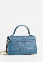Sac À Main Lily Croco - Bleu