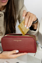 Hania Wallet - Dark Red