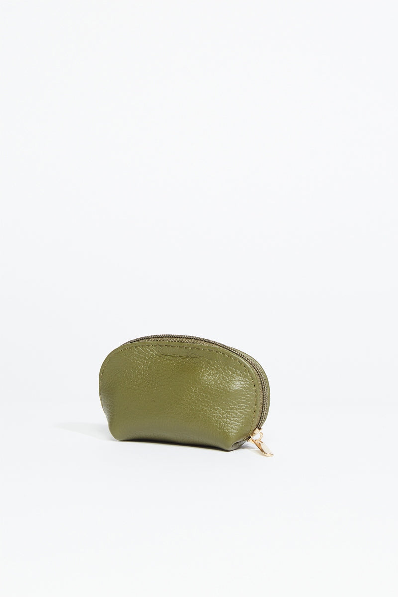 Monedero Nika Croco - Verde Oliva