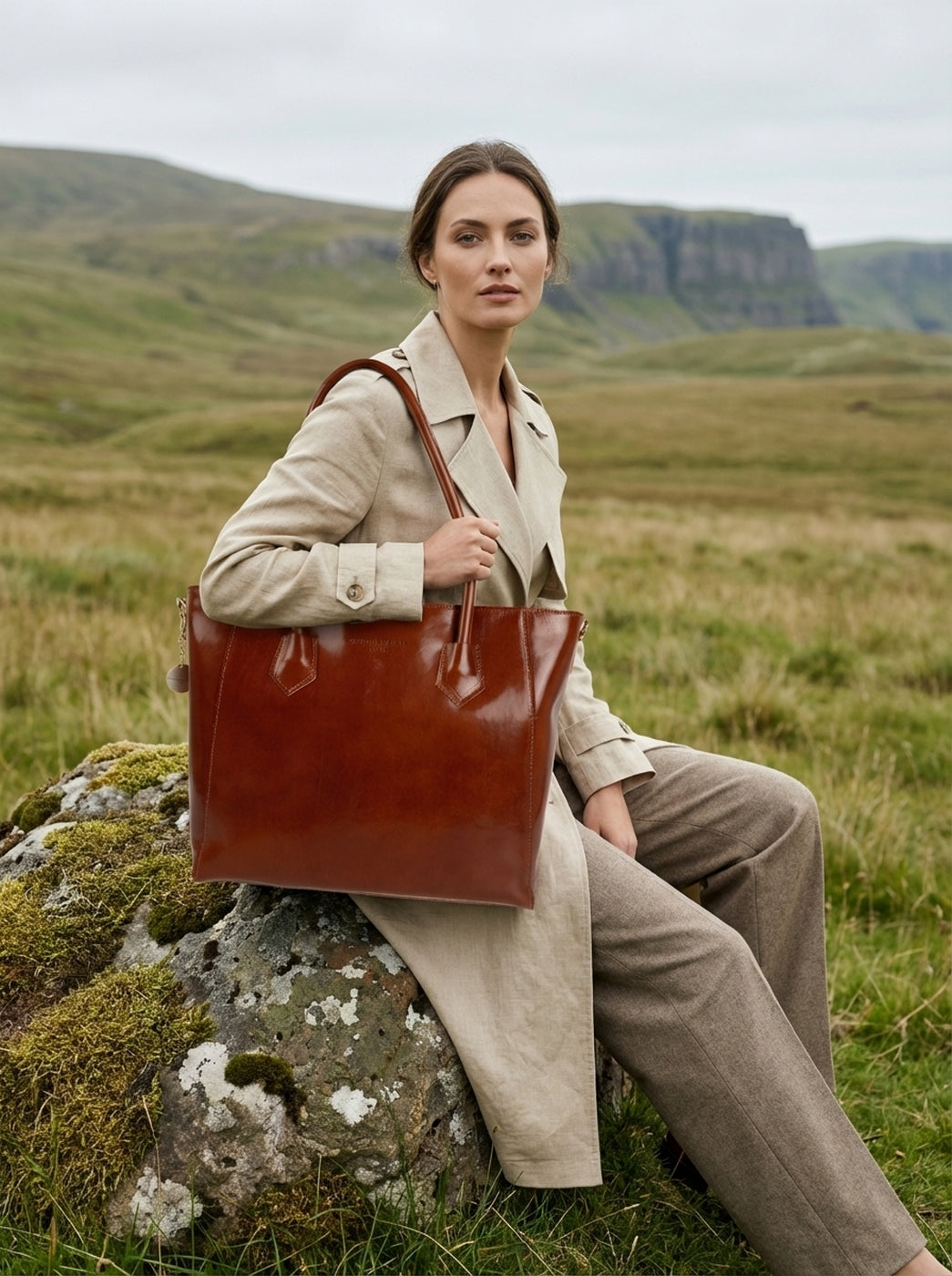 Bolso Al Hombro Aurora - Camel