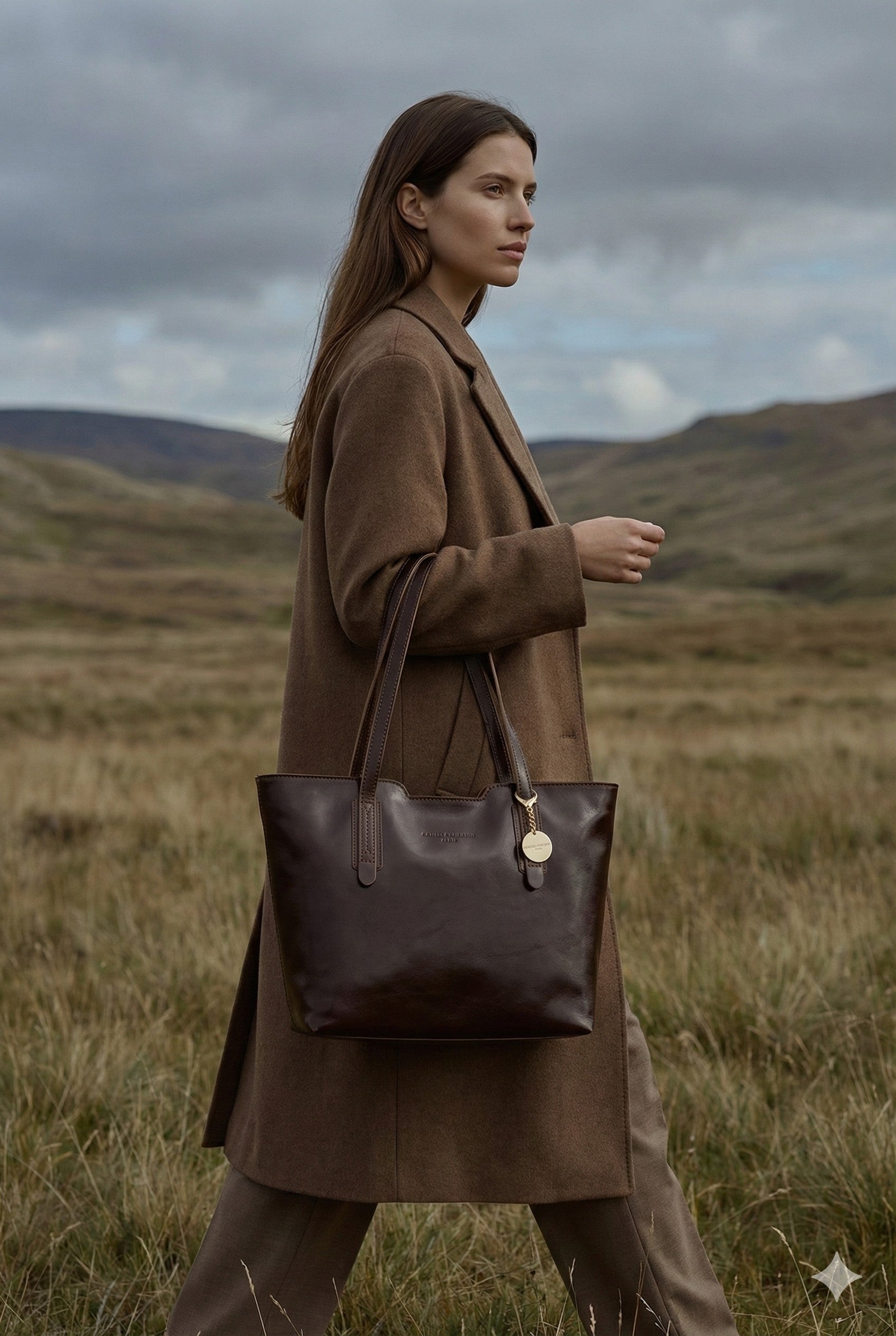 Bolso de Hombro Eden - Marrón
