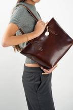 Bolso de Hombro Eden - Marrón