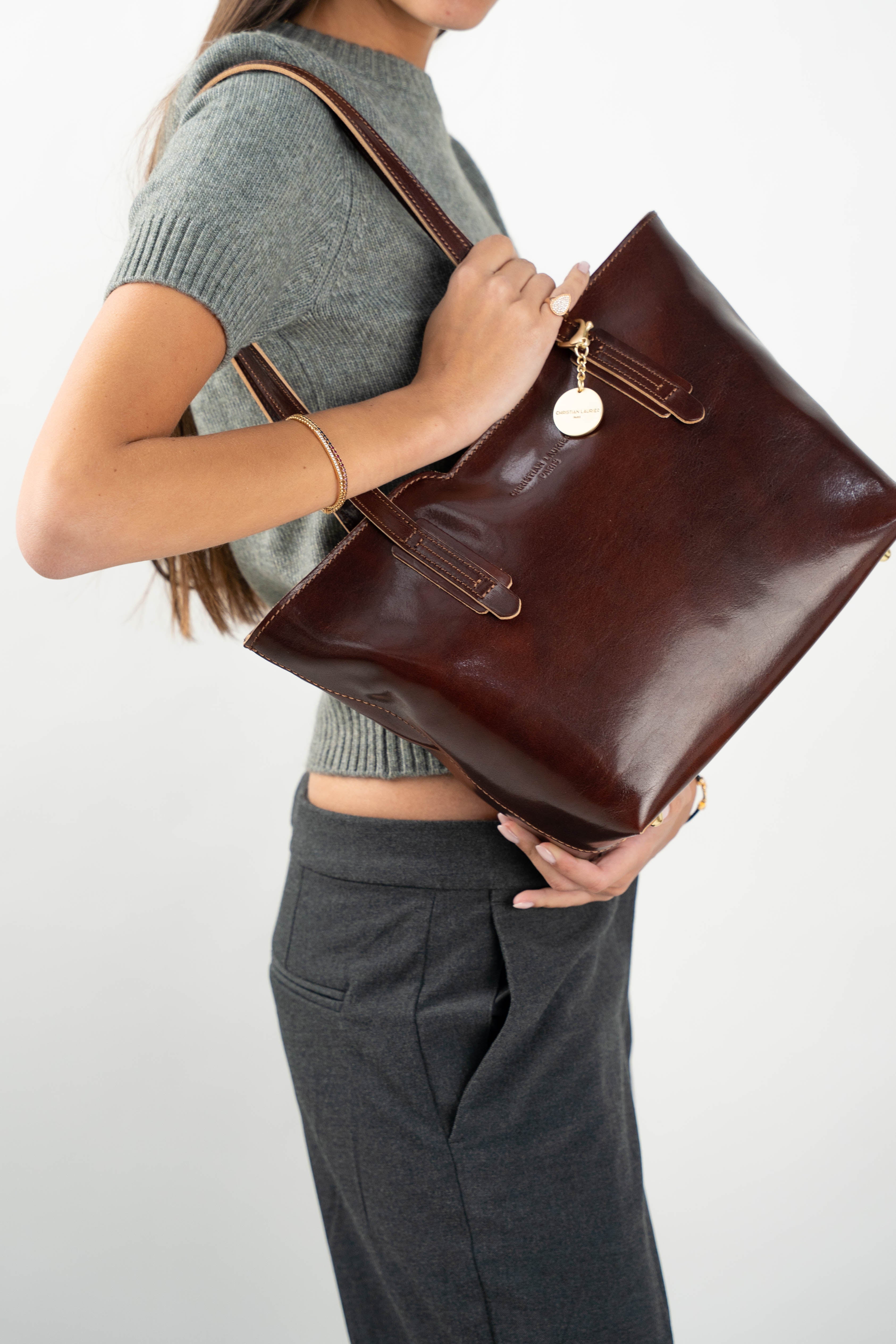 Bolso de Hombro Eden - Marrón