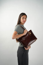 Bolso de Hombro Eden - Marrón