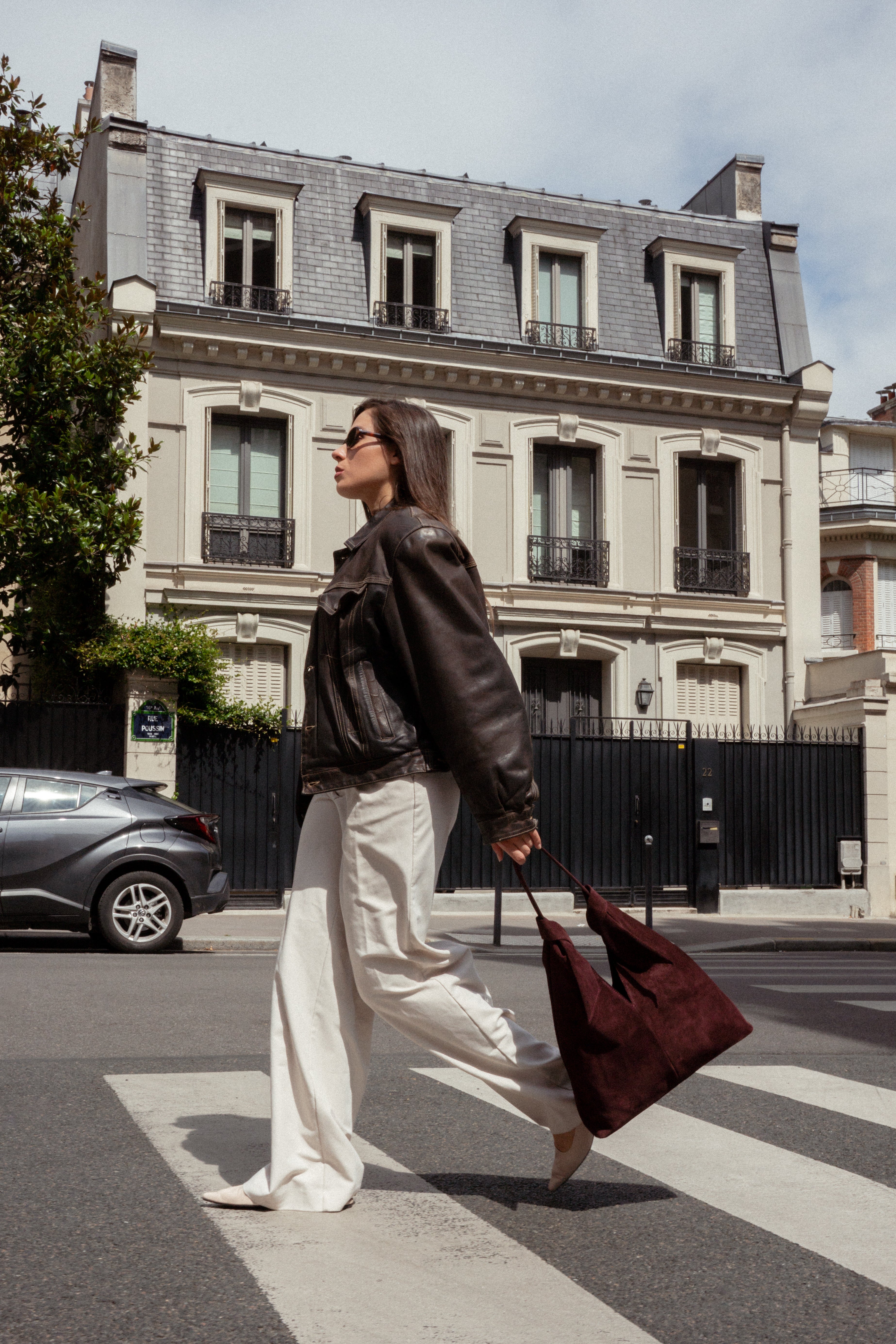Bolso de Hombro Elan - Burdeos