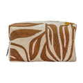 Trousse De Toilette À Motifs Brodés - Beige