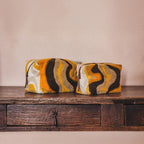 Trousse De Toilette À Motifs Brodés - Jaune