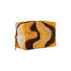 Neceser de maquillaje con motivos bordados - Amarillo
