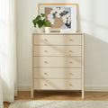 Cleo - Chest of Drawers - Bouclette - Beige and Black Metal Legs