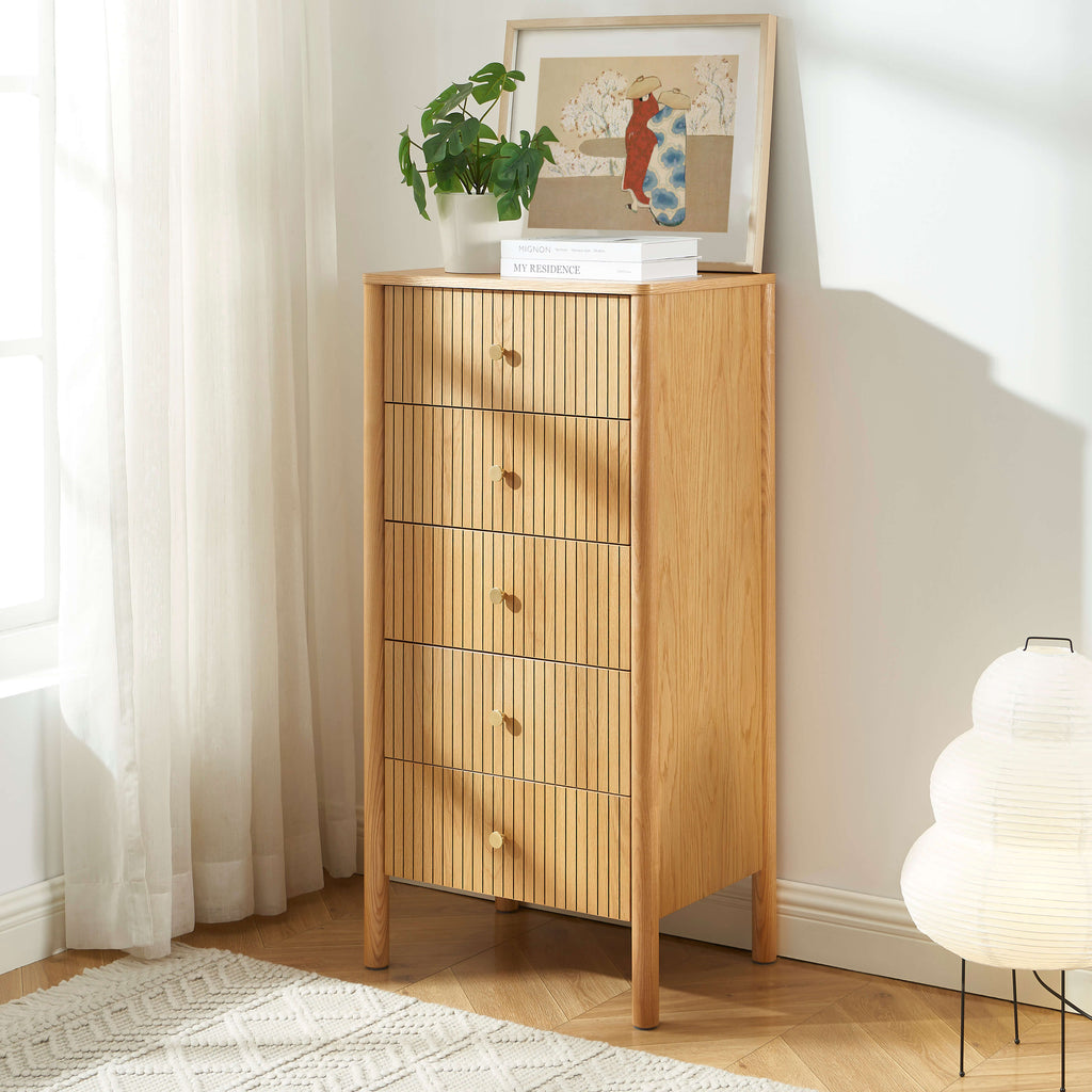 Cleo - Chest of Drawers - Oak Veneer