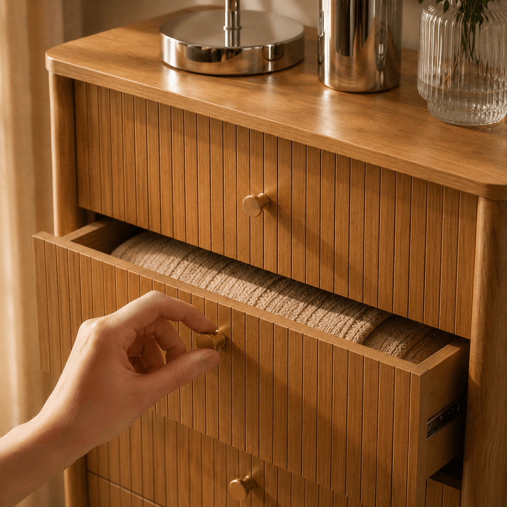 Cleo - Chest of Drawers - Oak Veneer