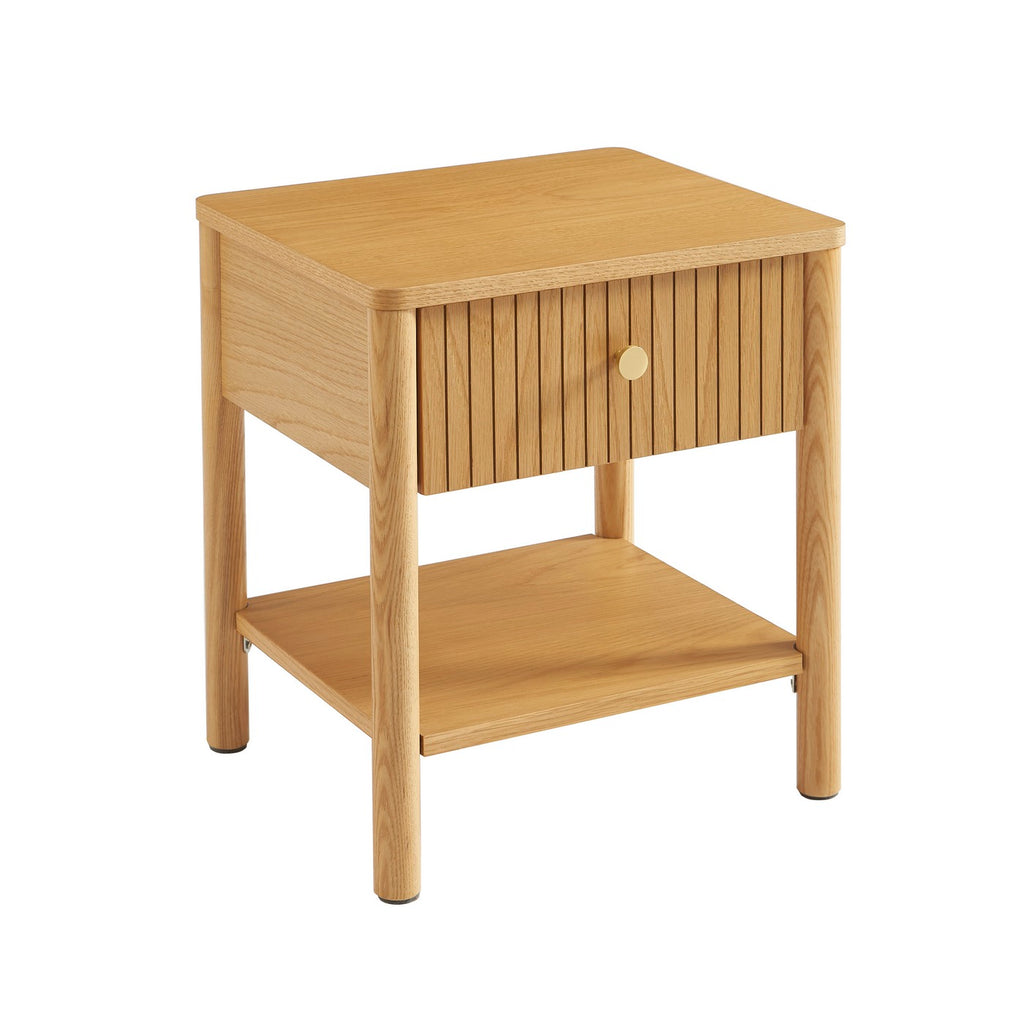 Cleo - Bedside Table - Oak Veneer