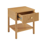 Cleo - Bedside Table - Oak Veneer