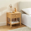 Cleo - Bedside Table - Oak Veneer