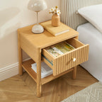 Cleo - Bedside Table - Oak Veneer