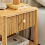 Cleo - Bedside Table - Oak Veneer