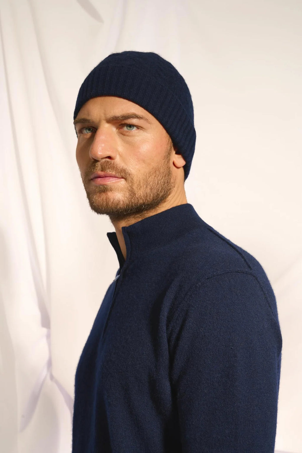 4-Ply Beanie - Cleo - Navy