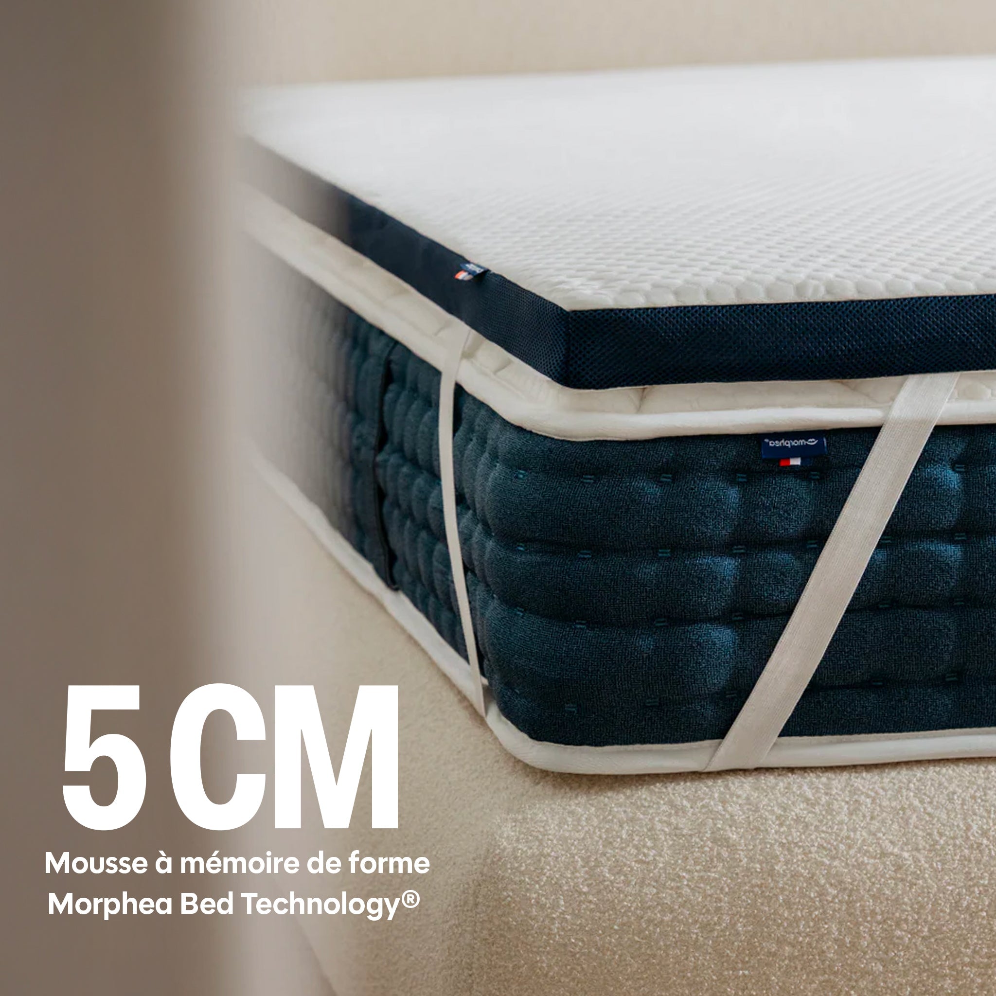 Surmatelas Cloudy - Mémoire De Forme - 5Cm