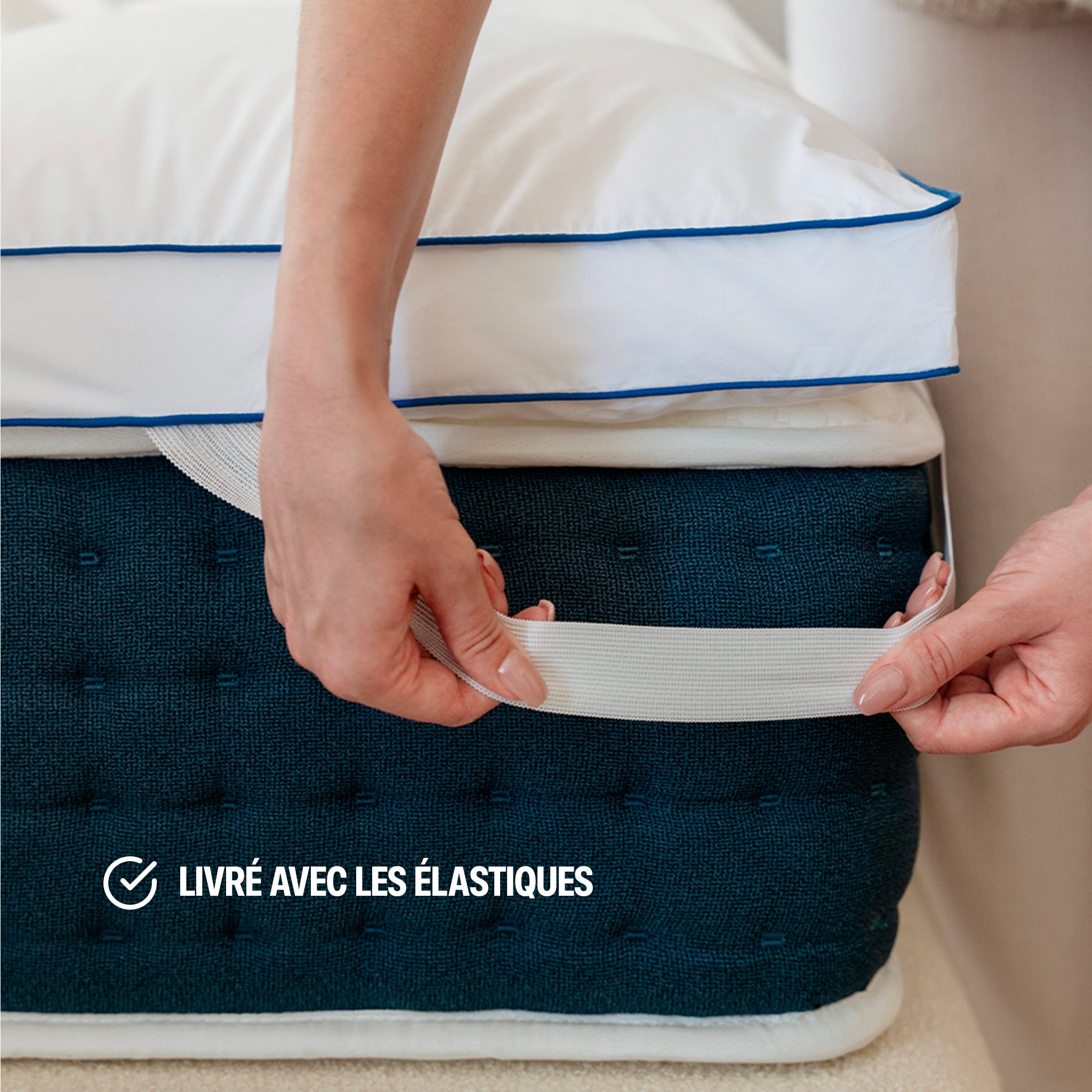 Surmatelas Cloud - fibre de polyester - 5cm